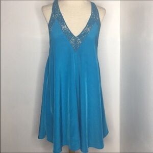Lovers and friends Hulu tropical blue sundress
